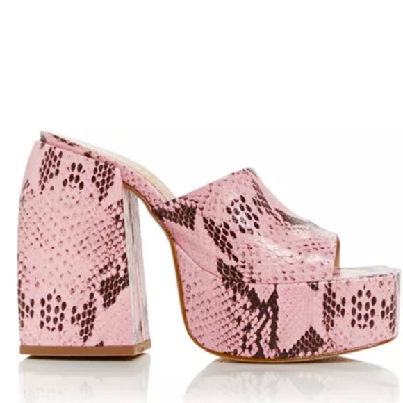 Schutz pink platforms size 6.5 - Picture 1 of 3